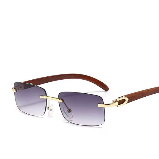 Purple Wooden Sunglasses