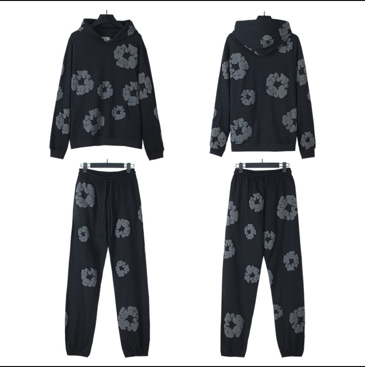 Black & Grey Floral StreetWear