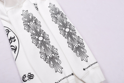 Gothic Letter Print Hoodie