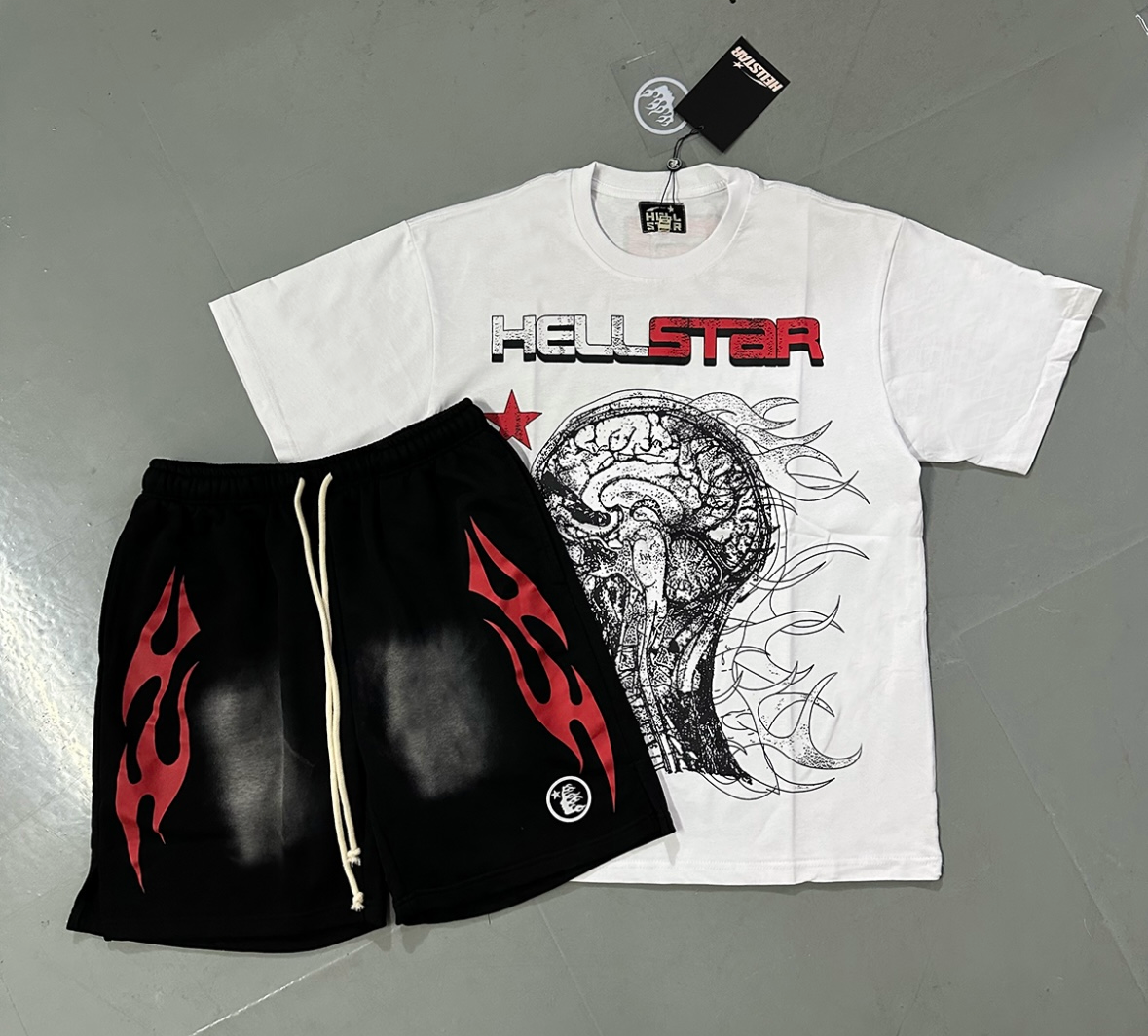 Flame Graphic Streetwear Set