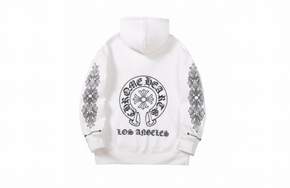 Gothic Letter Print Hoodie