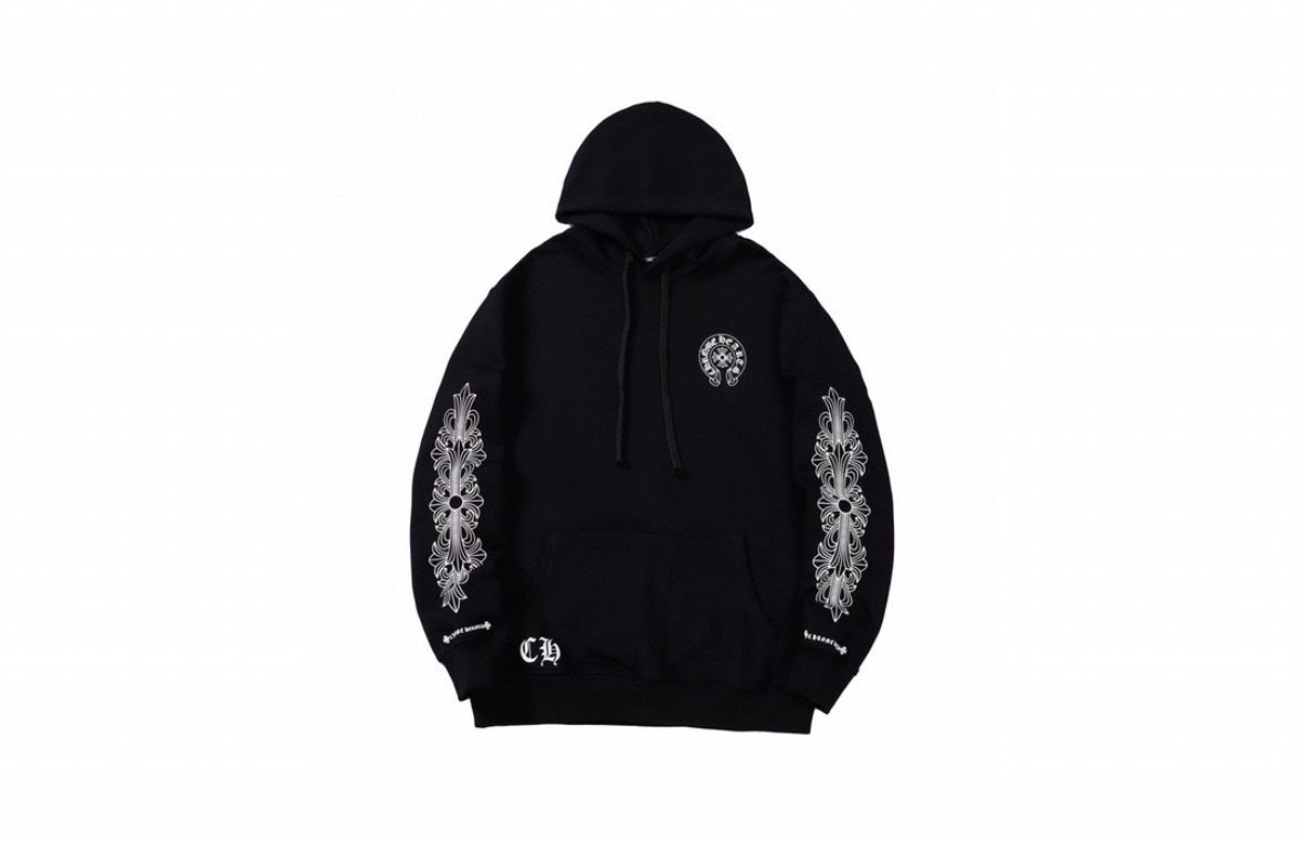 Gothic Letter Print Hoodie