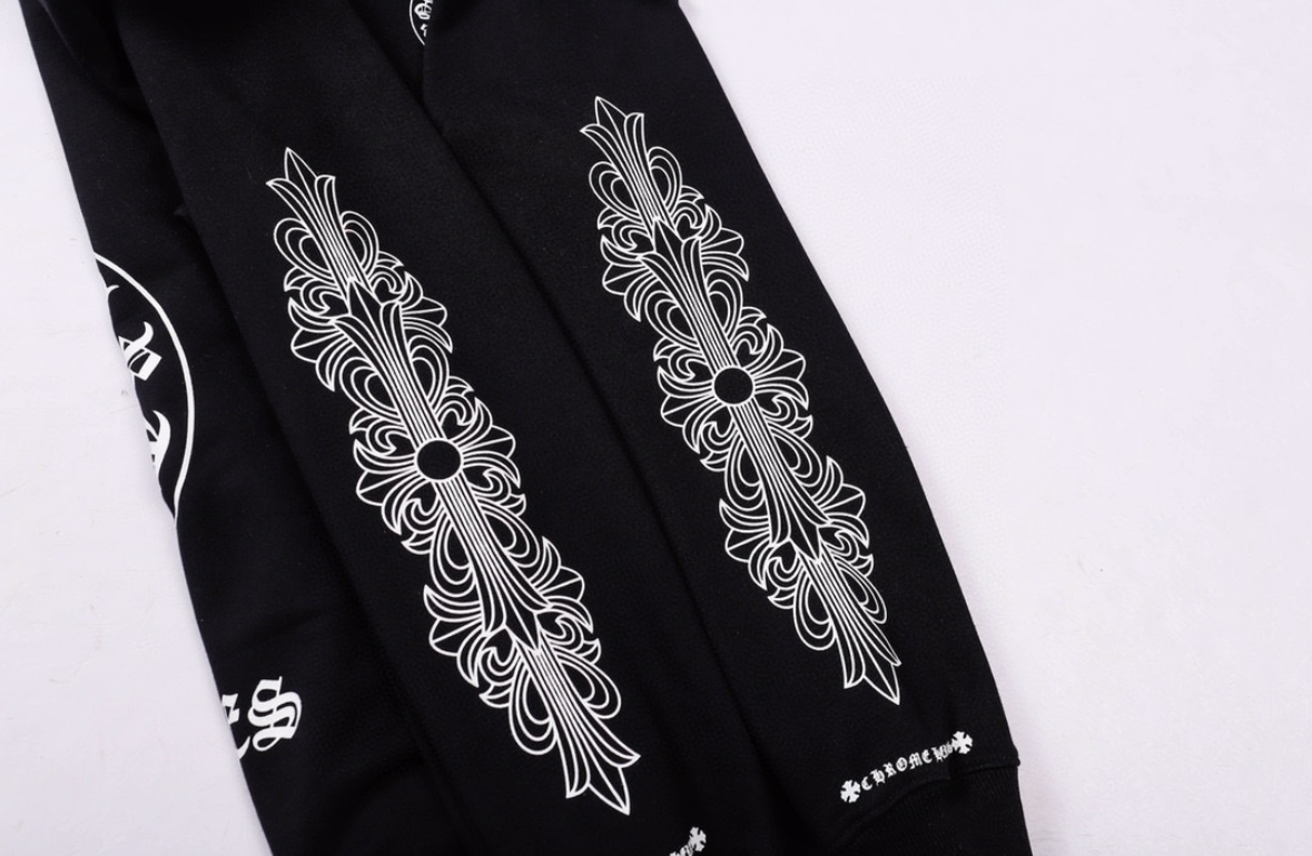 Gothic Letter Print Hoodie