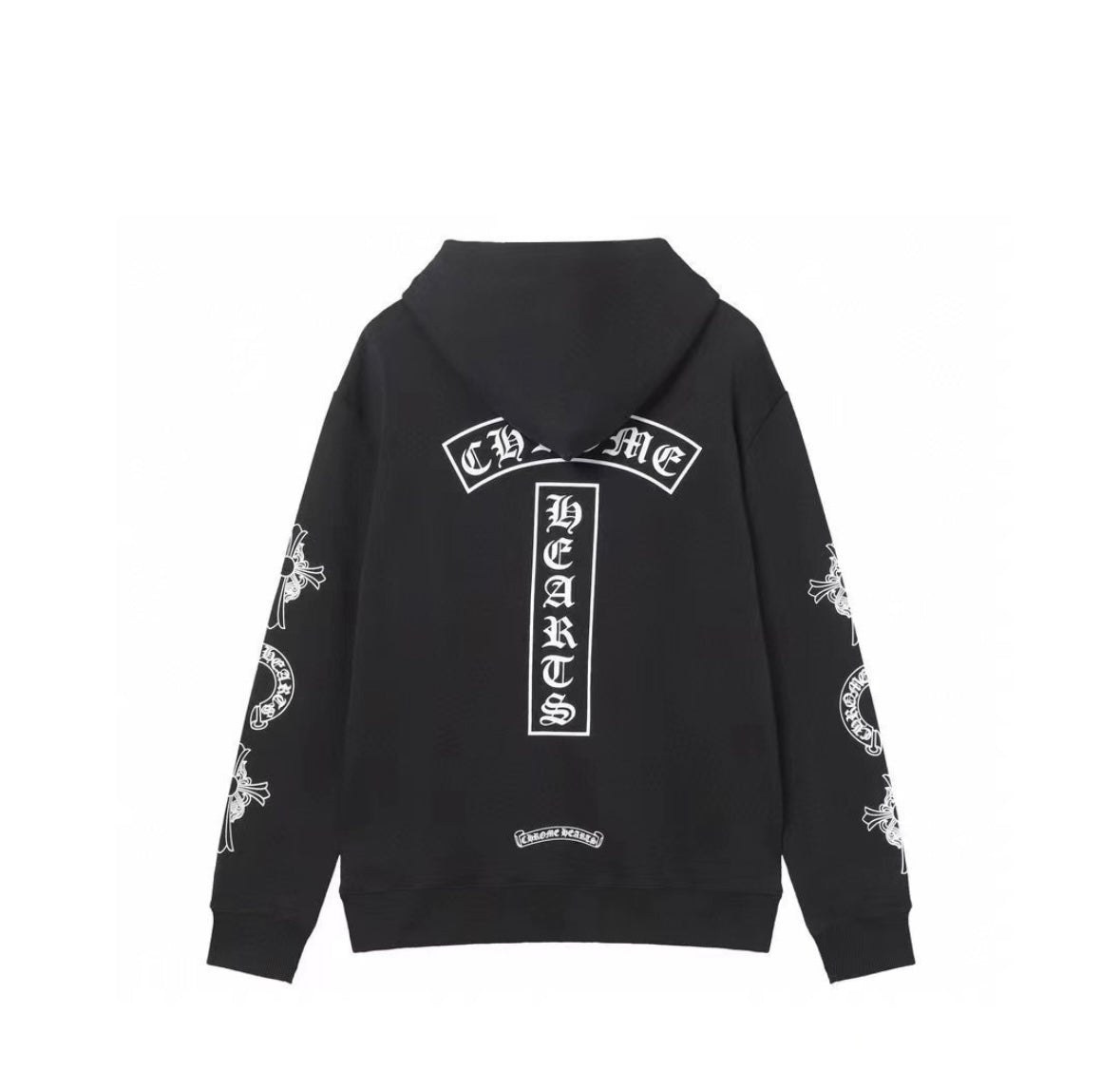 Black & White Cross Statement Hoodie