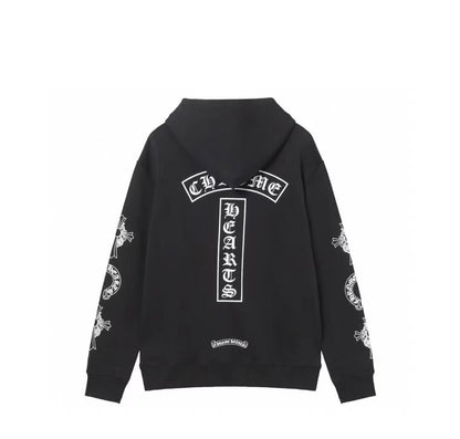 Black & White Cross Statement Hoodie
