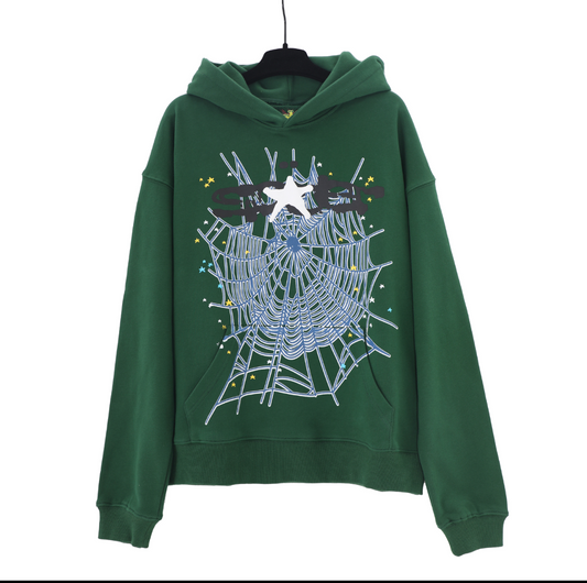 Green Sp5der Hoodie